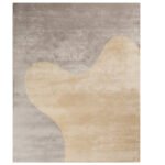Silken Cloud Wool Rug – Grey & Beige | Soft Abstract Elegance