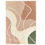Desert Flow Wool Rug – Blush, Nude & Ivory | Organic Earth Tones