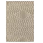 Sculpted Sand Wool Rug – Beige Monochrome | Textural Minimalism