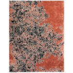 Ember Flow Wool Rug – Burnt Sienna & Black Abstract Art Rug | Hand-Tufted Expression - Image 3