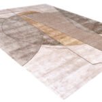 Neutral Harmony Wool Rug – Beige, Taupe & Camel | Abstract Geometric Layers - Image 3