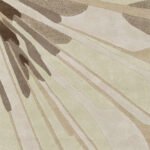 Beige Petal Burst Wool Rug – Modern Floral Radiance | Sculpted Botanical Pattern - Image 2
