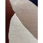 Earth Tides Wool Rug – Ivory, Espresso & Caramel | Modern Abstract Layers - Image 3
