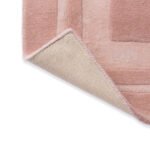 Blush Border Wool Rug – Soft Pink Minimalist Elegance | Hand-Tufted Comfort - Image 2