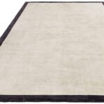 Shadow Frame Wool Rug – Ivory & Charcoal | Minimalist Framed Elegance - Image 2