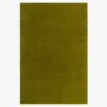 Olive Whisper | Geometric Rug | Olive Green | Solid