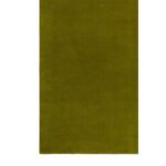Olive Whisper | Geometric Rug | Olive Green | Solid - Image 2