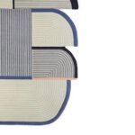 Arcade Mod | Geometric Rug  | Blue, Black & white |Grid & Lines - Image 2