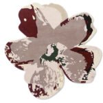 Flora Noir | Artistic Rug | Grey,& Beige | Nature Inspired